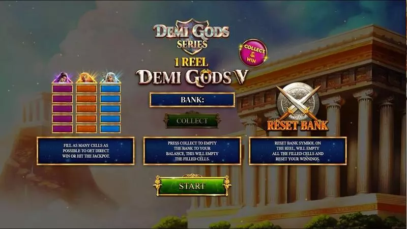 1 Reel Demi Gods V Spinomenal Slot Info and Rules