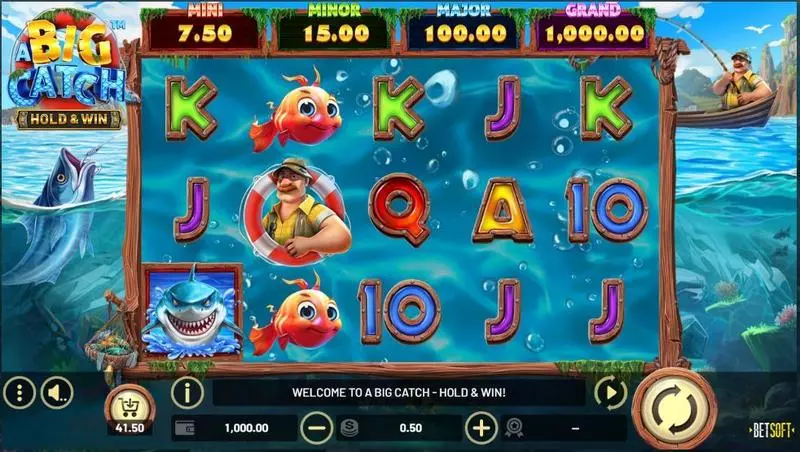 A Big Catch – HOLD and WIN BetSoft Slot Main Screen Reels