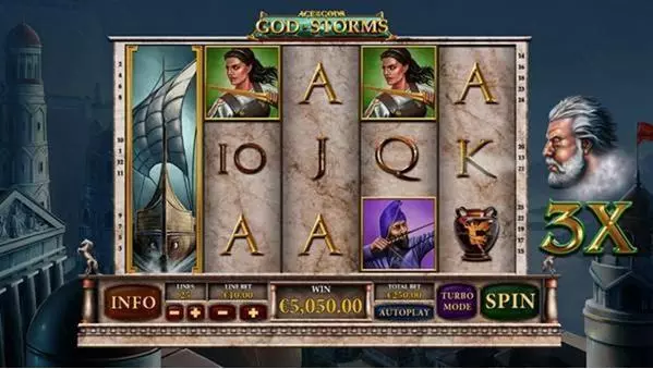 Age of the Gods - God of Storms PlayTech Slot Main Screen Reels