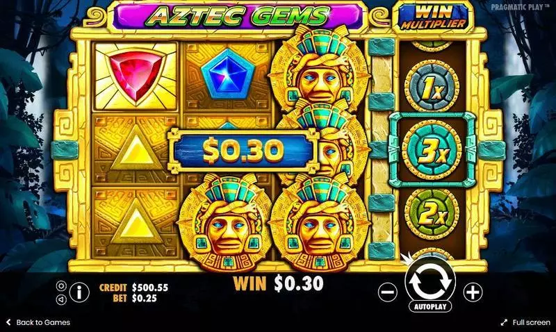 Aztec Gems Pragmatic Play Slot Main Screen Reels