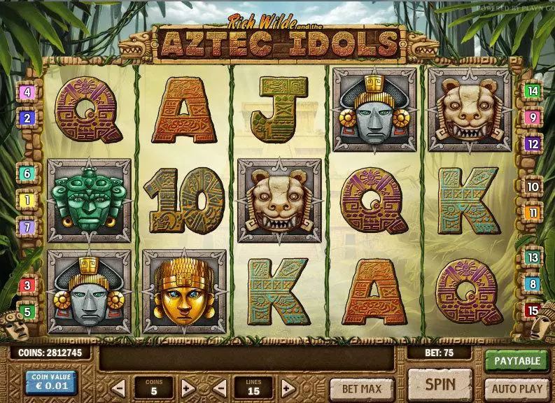 Aztec Idols Play'n GO Slot Main Screen Reels