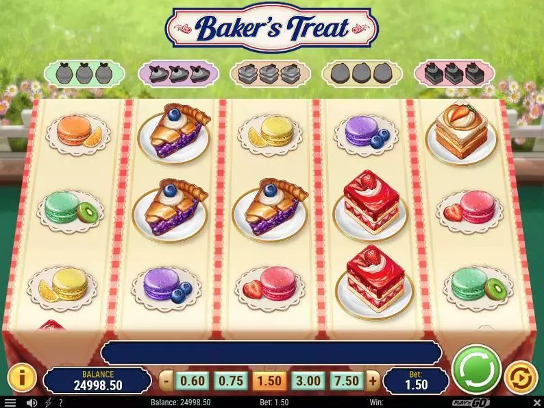 Baker's Treat Play'n GO Slot Main Screen Reels