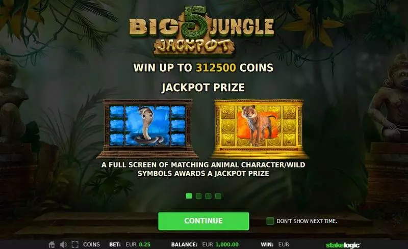Big 5 Jungle Jackpot StakeLogic Slot Info and Rules