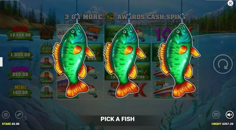 Big Catch Even Bigger Bass Blueprint Gaming Slot Introduction Screen