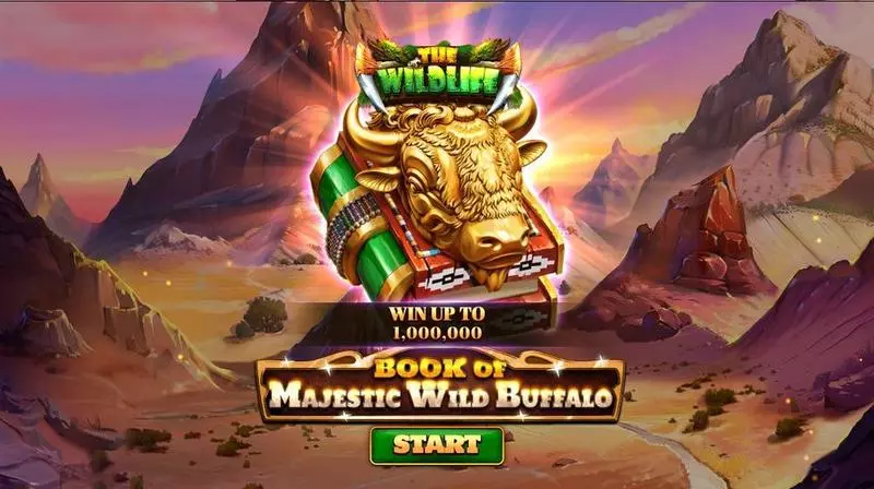 Book Of Majestic Wild Buffalo Spinomenal Slot Introduction Screen