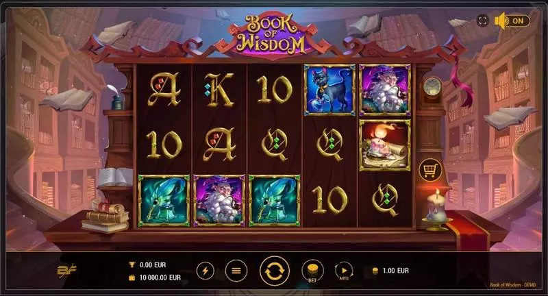 Book Of Wisdom BF Games Slot Main Screen Reels