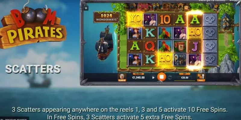 Boom Pirates Microgaming Slot Info and Rules