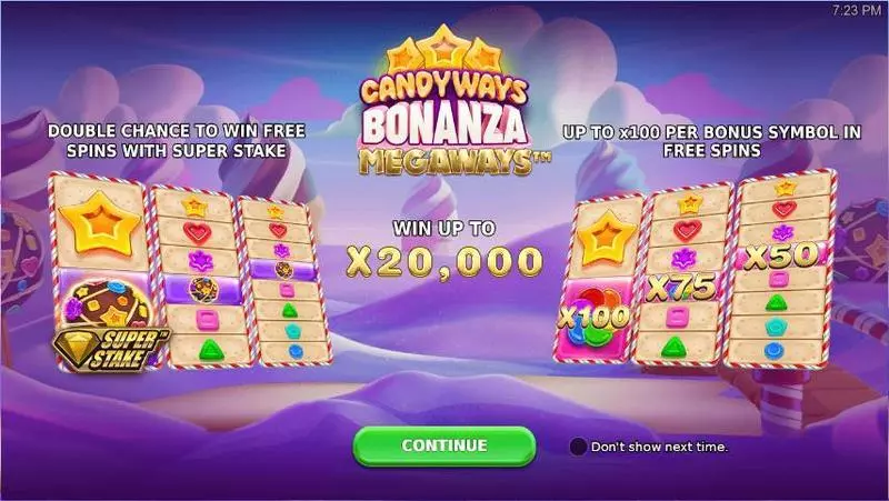 Candyways Bonanza Megaways StakeLogic Slot Info and Rules
