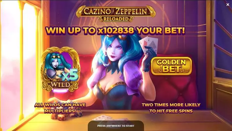Cazino Zeppelin Reloaded  Yggdrasil Slot Info and Rules