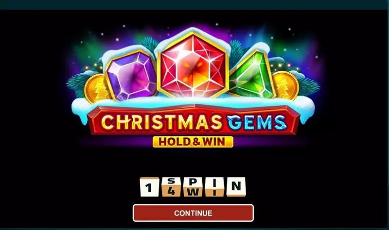 Christmas Gems Hold And Win 1Spin4Win Slot Introduction Screen