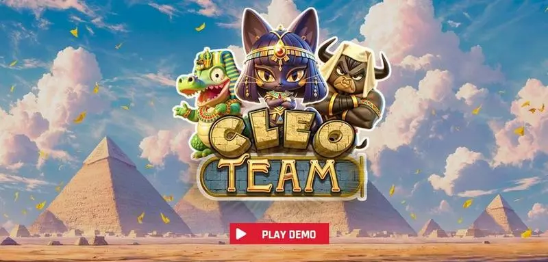 Cleo Team Red Rake Gaming Slot Introduction Screen