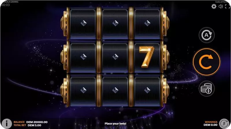 Code of Fortune Mancala Gaming Slot Main Screen Reels