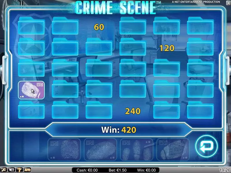 Crime Scene NetEnt Slot Bonus 1