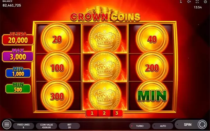 Crown Coins Endorphina Slot Info and Rules