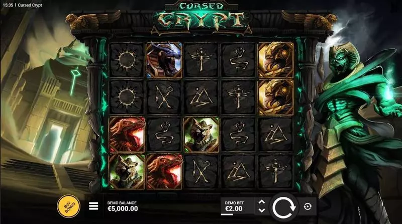Cursed Crypt Hacksaw Gaming Slot Main Screen Reels