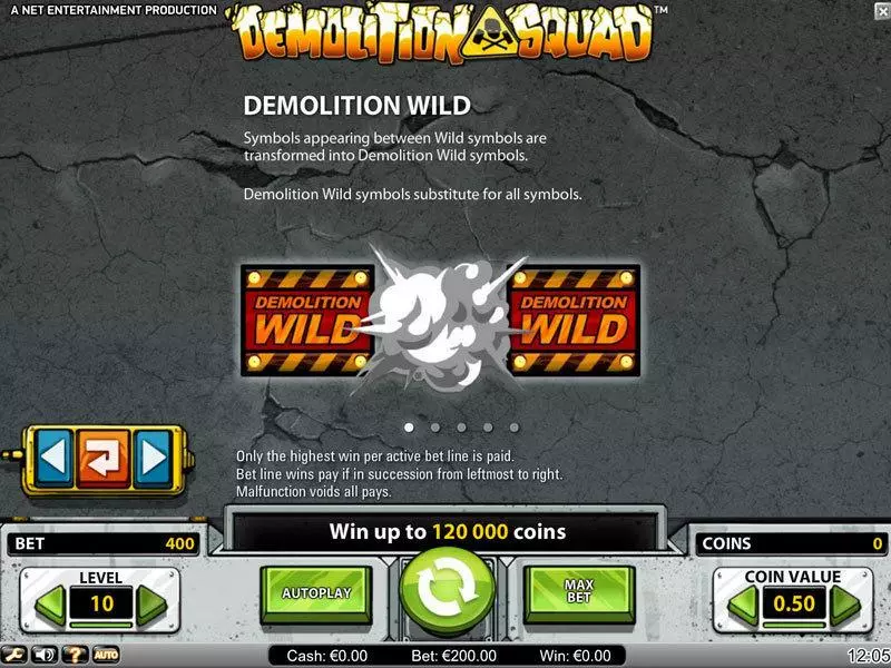 Demolition Squad NetEnt Slot Bonus 1