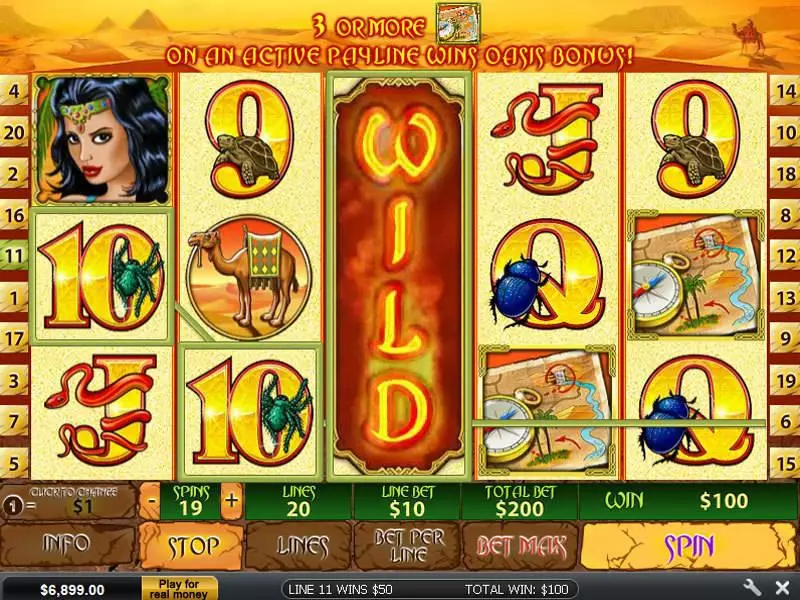 Desert Treasure II PlayTech Slot Bonus 2