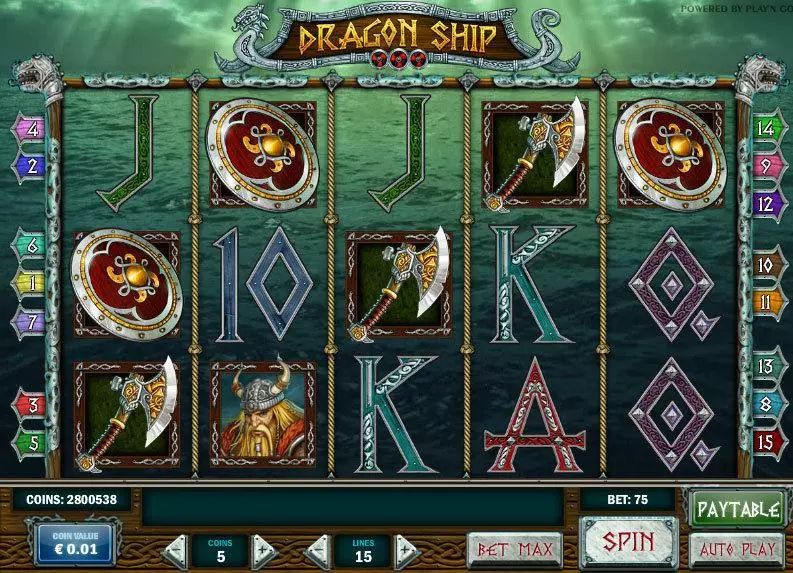 Dragon Ship Play'n GO Slot Main Screen Reels