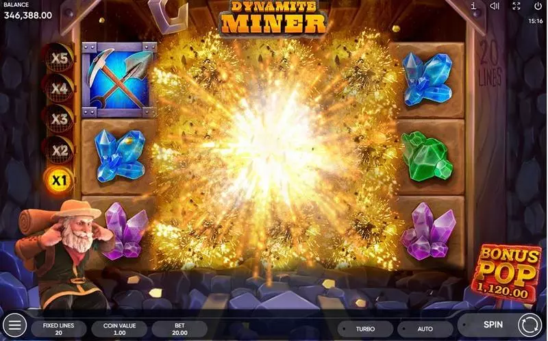 Dynamite Miner Endorphina Slot Bonus 1