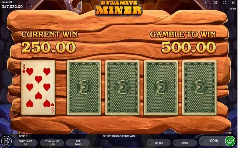 Dynamite Miner Endorphina Slot Gamble Winnings