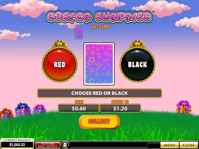 Easter Surprise PlayTech Slot Gamble Screen