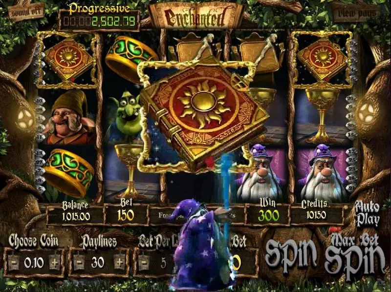 Enchanted BetSoft Slot Introduction Screen