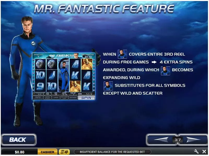 Fantastic Four 50 Line PlayTech Slot Bonus 1