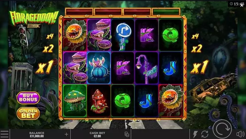 Florageddon! DuoMax Yggdrasil Slot Main Screen Reels