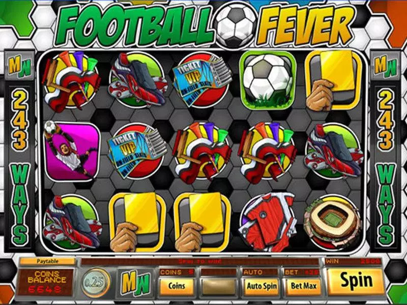 Football Fever Saucify Slot Main Screen Reels