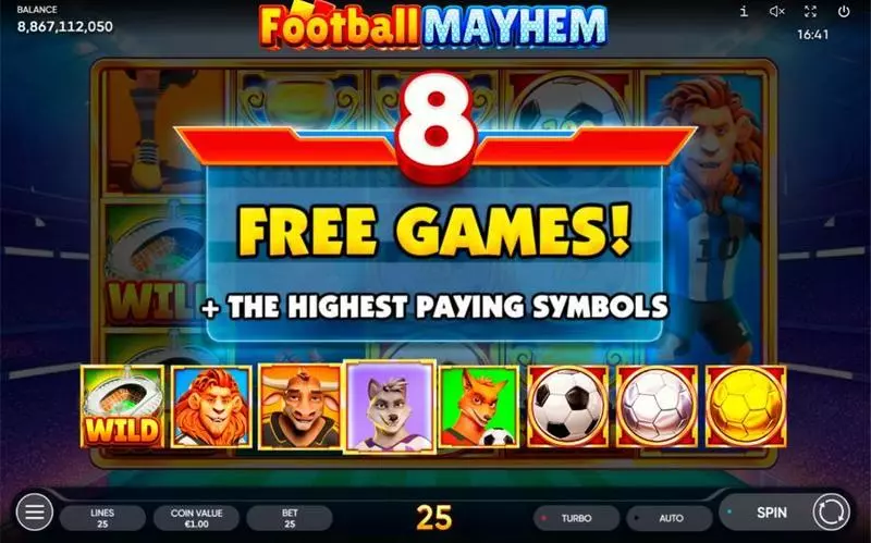 Football Mayhem Endorphina Slot Free Spins Feature
