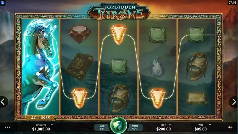 Forbidden Throne Microgaming Slot Main Screen Reels