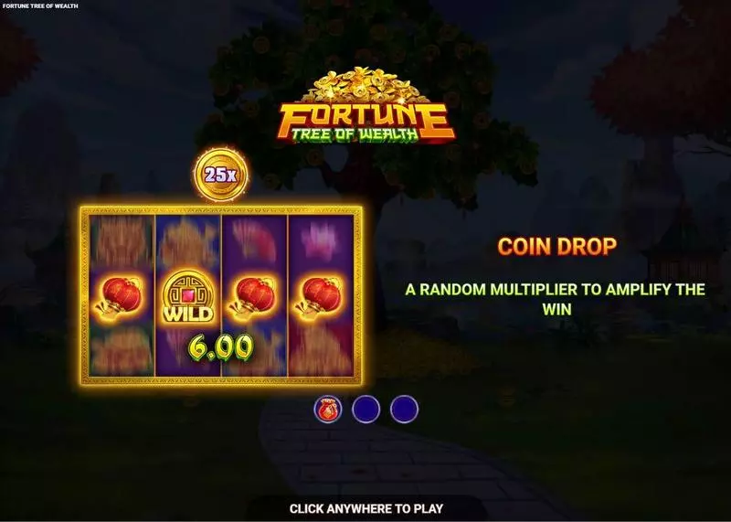 Fortune Tree of Wealth Wizard Games Slot Introduction Screen