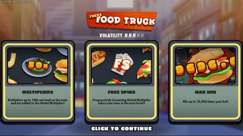 Fred'  Food Truck Hacksaw Gaming Slot Info and Rules