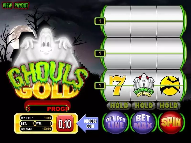 Ghouls Gold BetSoft Slot Introduction Screen