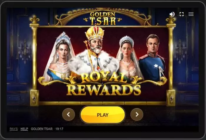 Golden Tsar Red Tiger Gaming Slot Main Screen Reels