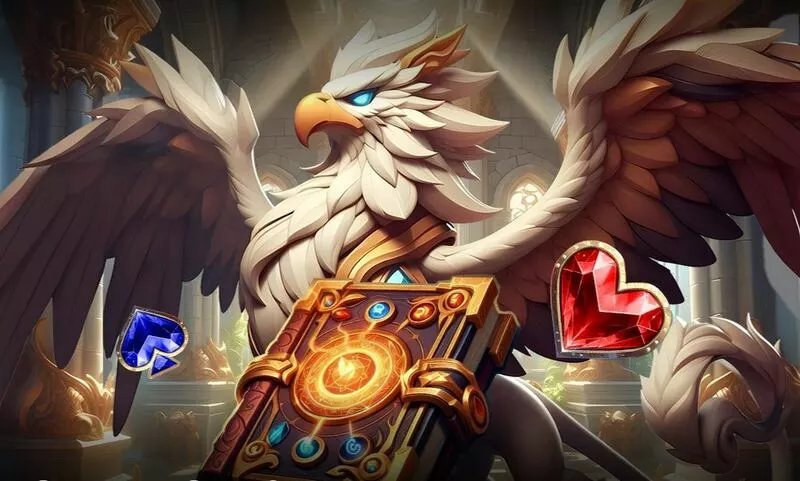 Gryphon`s Castle Deluxe Mascot Gaming Slot Introduction Screen