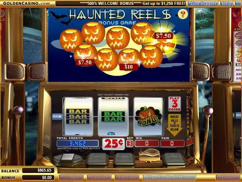 Haunted Reels Vegas Technology Slot Bonus 1