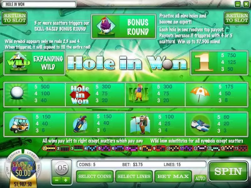 Hole in Won Rival Slot Info and Rules