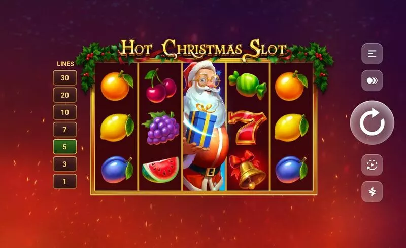 Hot Christmas Slot TrueLab Games Slot Main Screen Reels