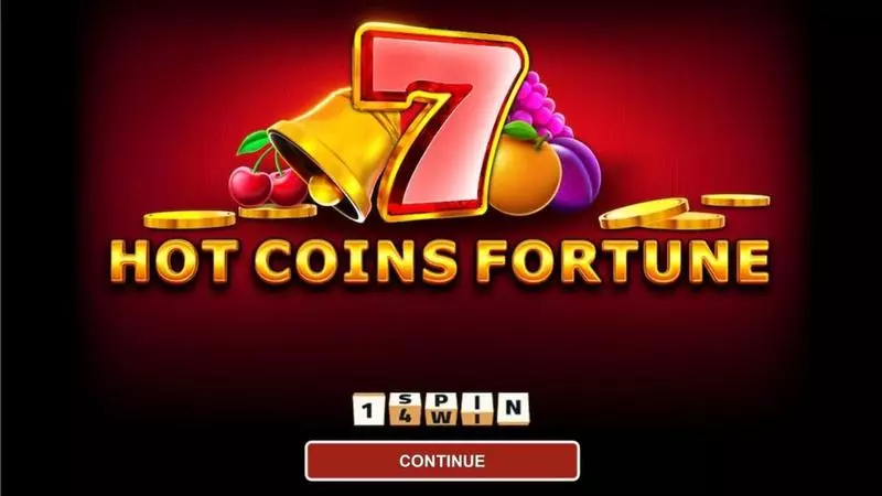 Hot Coins Fortune 1Spin4Win Slot Introduction Screen