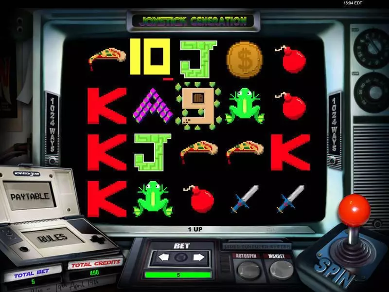 Joystick Generation bwin.party Slot Main Screen Reels