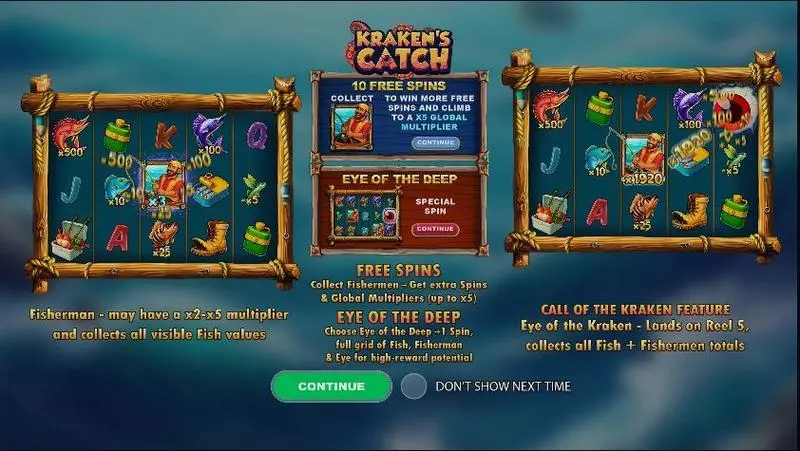 Kraken’s Catch StakeLogic Slot Info and Rules