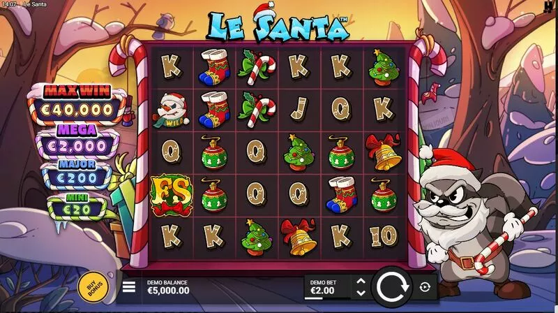 Le Santa Hacksaw Gaming Slot Main Screen Reels
