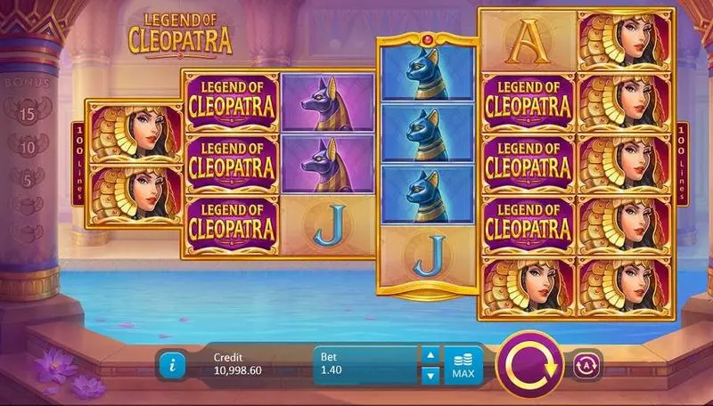 Legend of Cleopatra Playson Slot Main Screen Reels