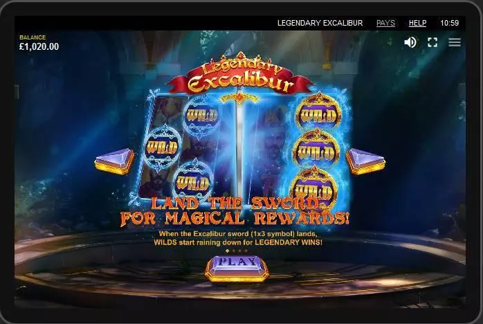 Legendary Excalibur Red Tiger Gaming Slot Info and Rules