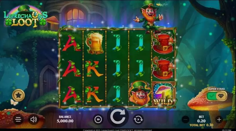 Leprechaun’s Loot StakeLogic Slot Main Screen Reels