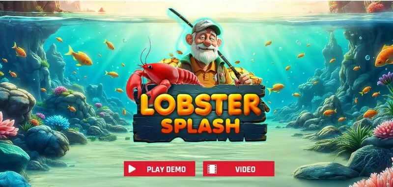 Lobster Splash Red Rake Gaming Slot Introduction Screen