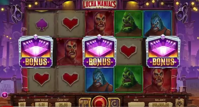 Lucha Maniacs Yggdrasil Slot Bonus 1