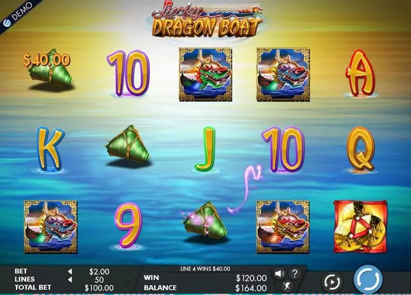 Lucky Dragon Boat Genesis Slot Main Screen Reels