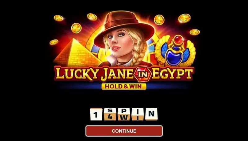 LUCKY JANE IN EGYPT HOLD AND WIN 1Spin4Win Slot Introduction Screen